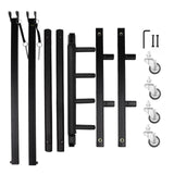 Mr.Power Guitar Rolling Stand Multiple Instrument Stage Studio Display Rack Movable (3 Holder)