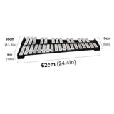 Mr.Power Glockenspiel Bell Kit 32 Notes with Practice Pad, Mallets, Sticks and Bag