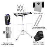 Mr.Power Glockenspiel Bell Kit 32 Notes with Practice Pad, Mallets, Sticks and Bag