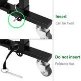 Mr.Power Guitar Rolling Stand Multiple Instrument Stage Studio Display Rack Movable (3 Holder)