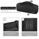Mr.Power 15 inch Pedal Board Made By Aluminium Alloy With Carry Bag (Small Pedalboard with Bag)