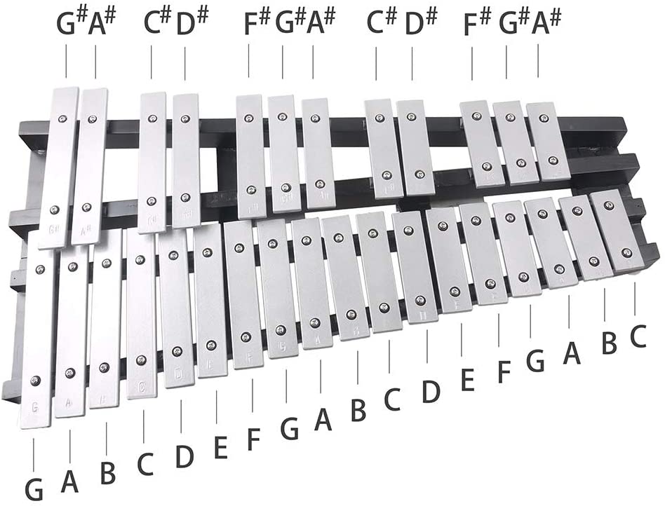 Mr.Power Foldable Glockenspiel Xylophone Vibraphone Percussion Instrum Mr.Power Musical Instruments