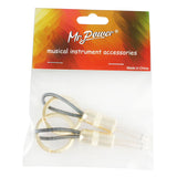 Mr.Power 2Pcs Guitar Audio Plug Keychains Key Ring Metal Idea Musical Gift