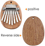 Mr.Power Cute Kalimba Marimba Portable Finger Thumb Piano for Beginners (8 Keys, Natural Wood)