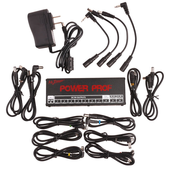 Mr.Power Guitar Effect Pedal Power Supply 10 Isolated Outputs 9V/12V/18V with Cable