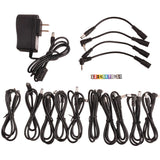 Mr.Power Guitar Effect Pedal Power Supply 10 Isolated Outputs 9V/12V/18V with Cable