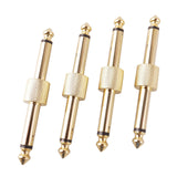 Mr.Power 1/4 Inch Guitar Effect Pedal to Pedal Coulper Connector (4 Pack)