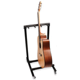 Mr.Power Guitar Rolling Stand Multiple Instrument Stage Studio Display Rack Movable (3 Holder)