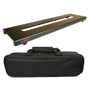 Mr.Power Mini Guitar Pedalboard With Magic Tape And Bag Case Made By Aluminium Alloy 18inch x 4.9inch / 46cm x 12.5cm